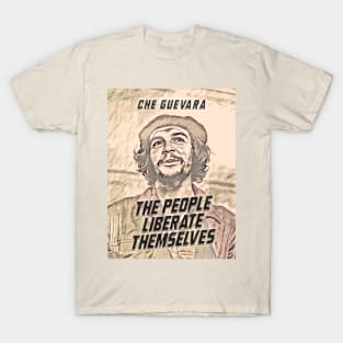 CHE Guevara Abstract Portrait with quote T-Shirt